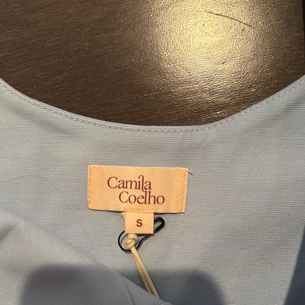 Camila Coelho Lotta Top in Barely Blue - Picture 4 of 9